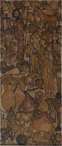 Sante Escaldaferri. "Arte Popular". óleo sobre aucatex , 122,3 x 53,2 cm. 1967